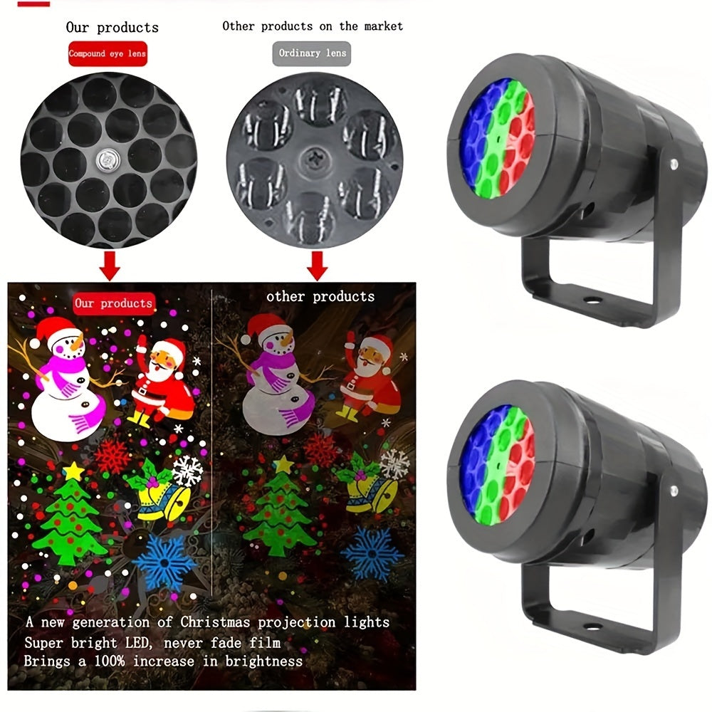 Snowflake Christmas Laser Projector Light -16 patterns