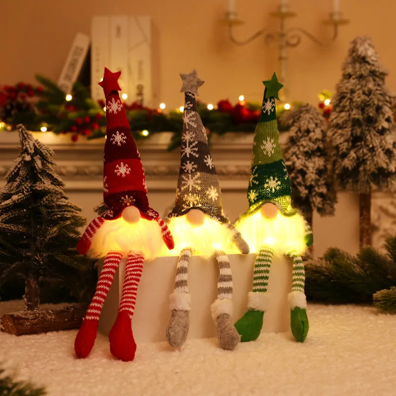 30cm Glowing Gnome Christmas Decorations