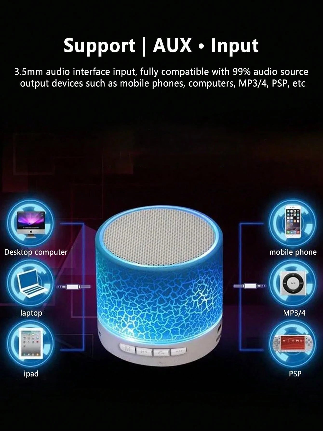 Wireless Mini Speaker, Subwoofer