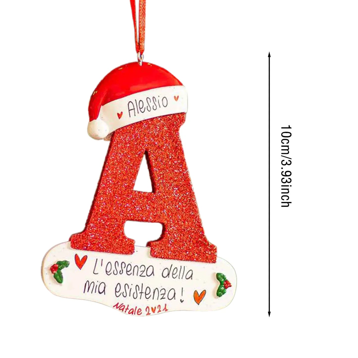 Christmas Tree Decoration Letter Pendant