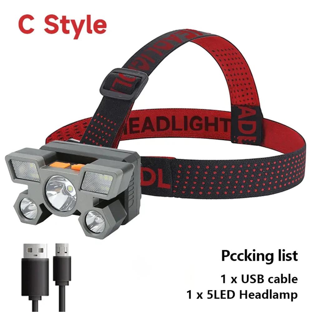 5 LED Flashlight Rechargeable