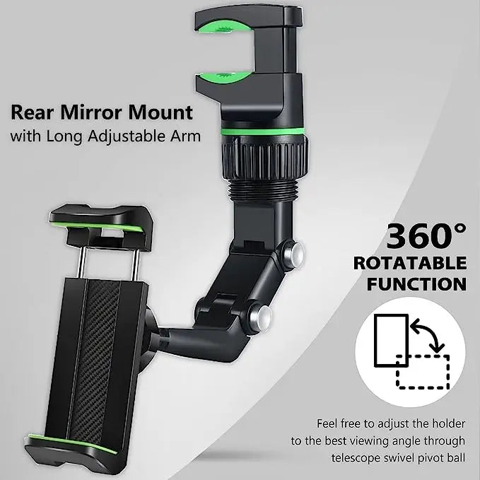 Rearview Mirror Phone Holder 360°