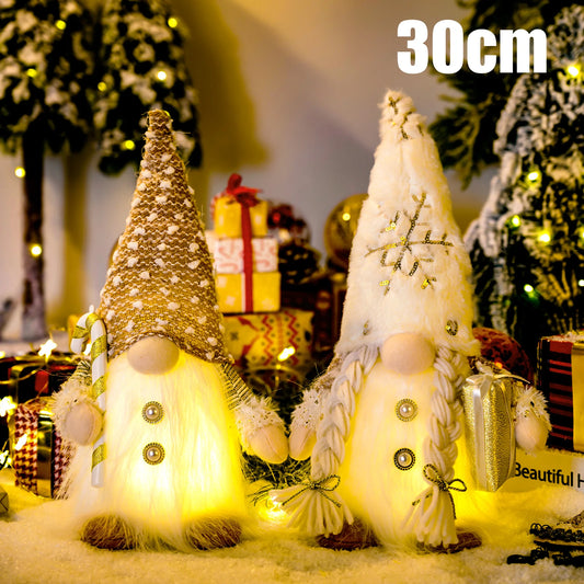 30cm Glowing Gnome Christmas Decorations