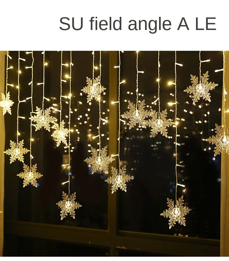 3.2M Christmas Snowflakes LED