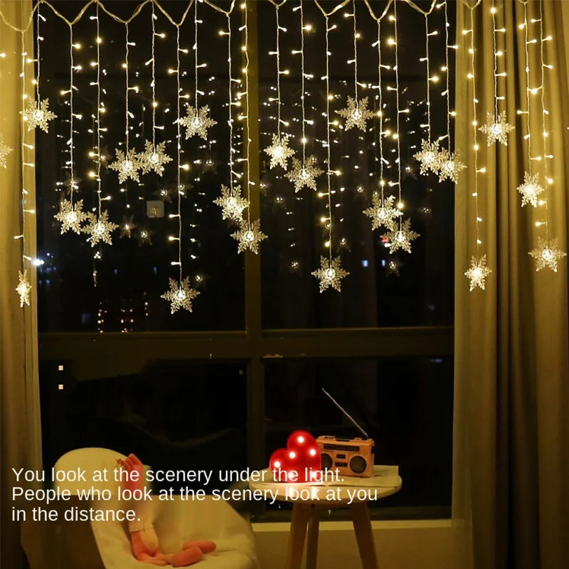 3.2M Christmas Snowflakes LED