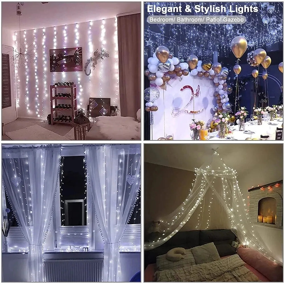 3x3/3*2/3*1 LED Curtain Bedroom Lights Christmas