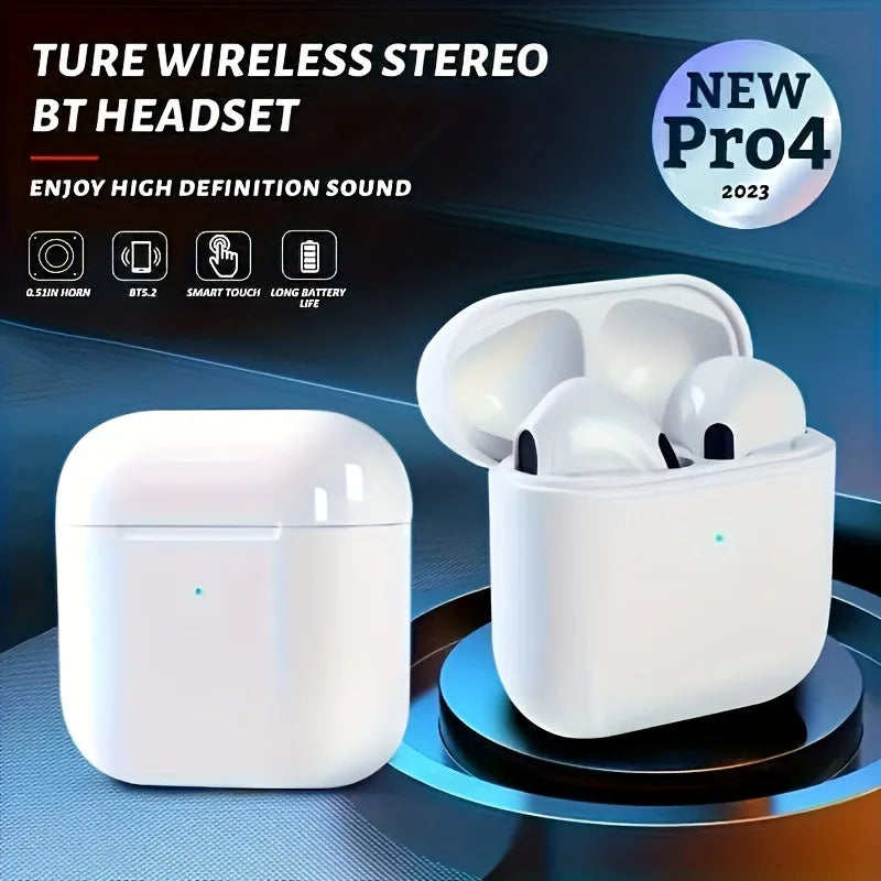 Pro 4 TWS Wireless Earphone Bluetooth