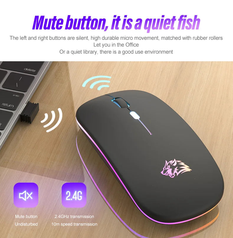 Wireless Mouse Bluetooth and 2.4GHz