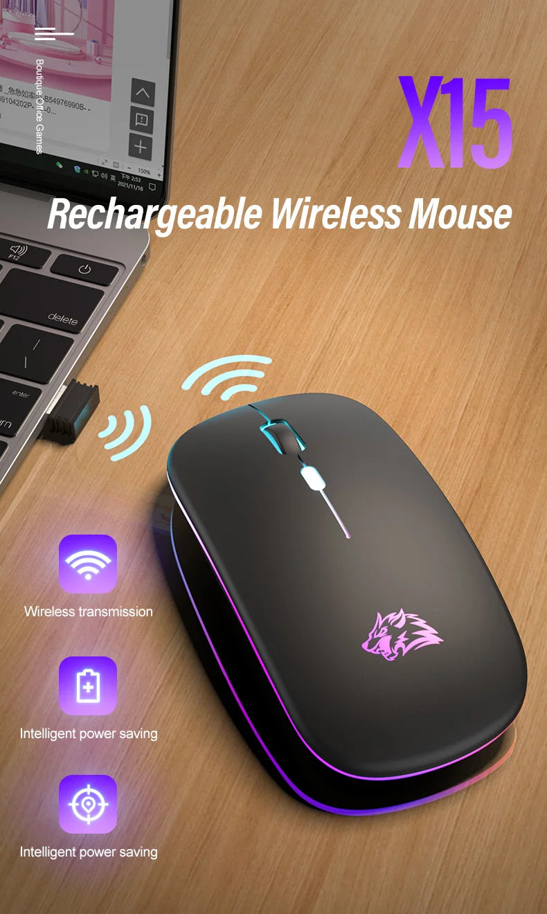 Wireless Mouse Bluetooth and 2.4GHz