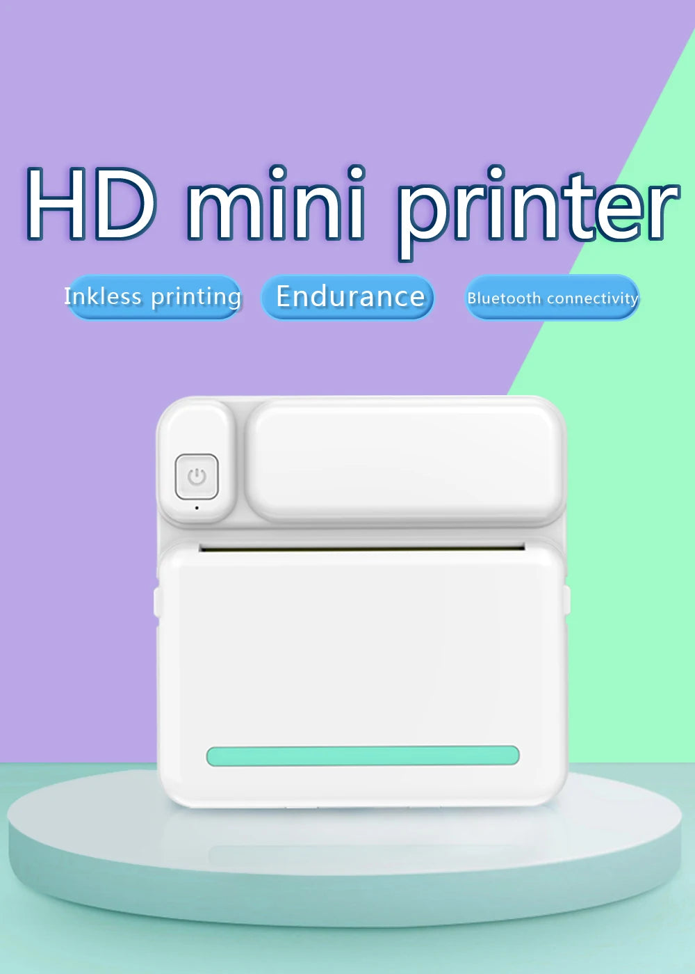 Portable Mini Bluetooth Printer Mobile