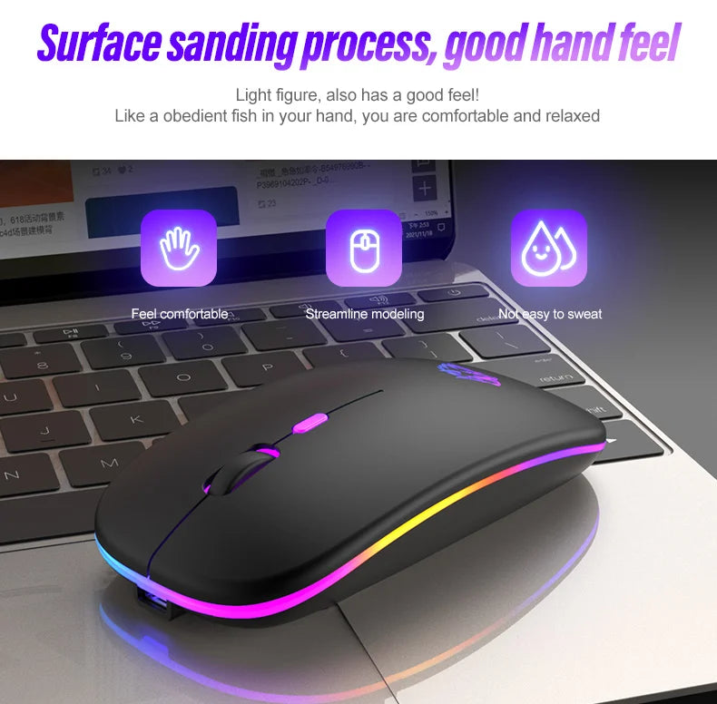 Wireless Mouse Bluetooth and 2.4GHz