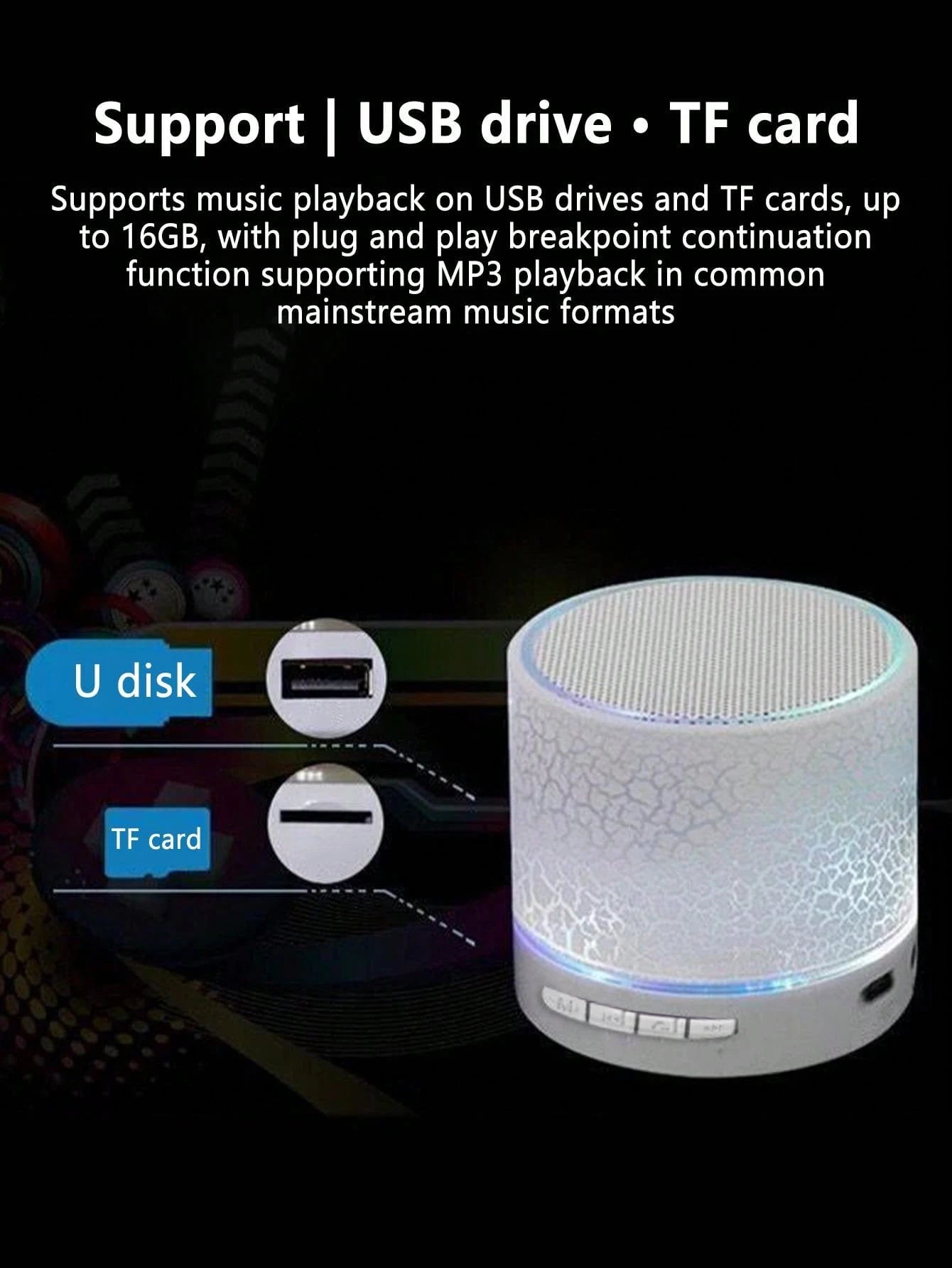 Wireless Mini Speaker, Subwoofer