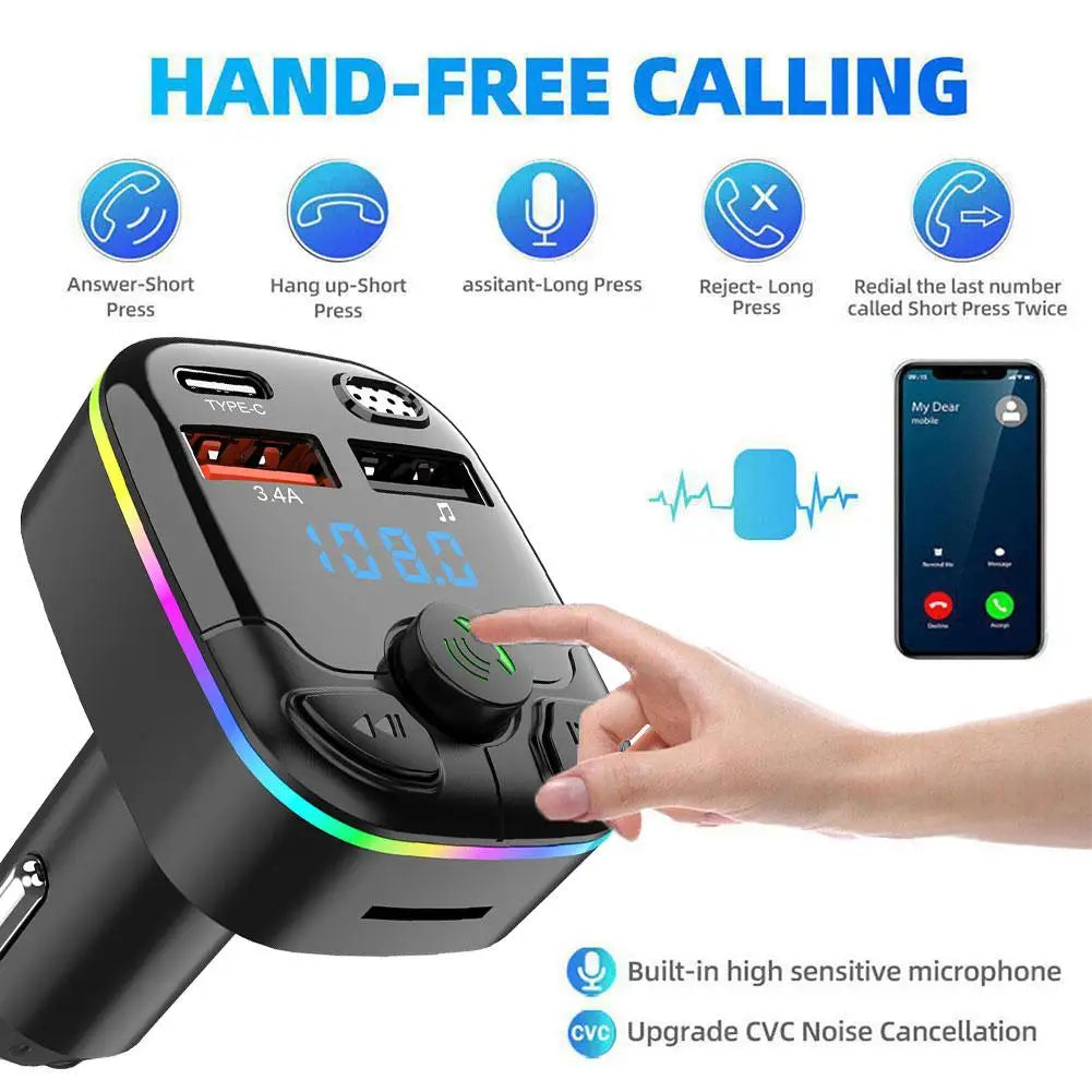 Bluetooth 5.0 Car FM Transmitter