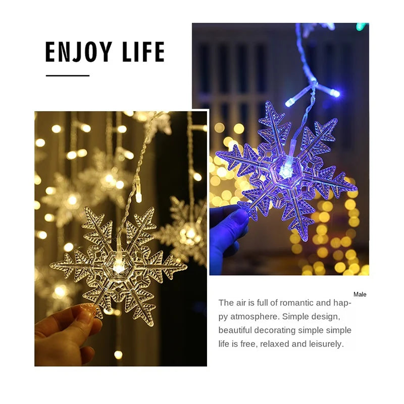 3.2M Christmas Snowflakes LED