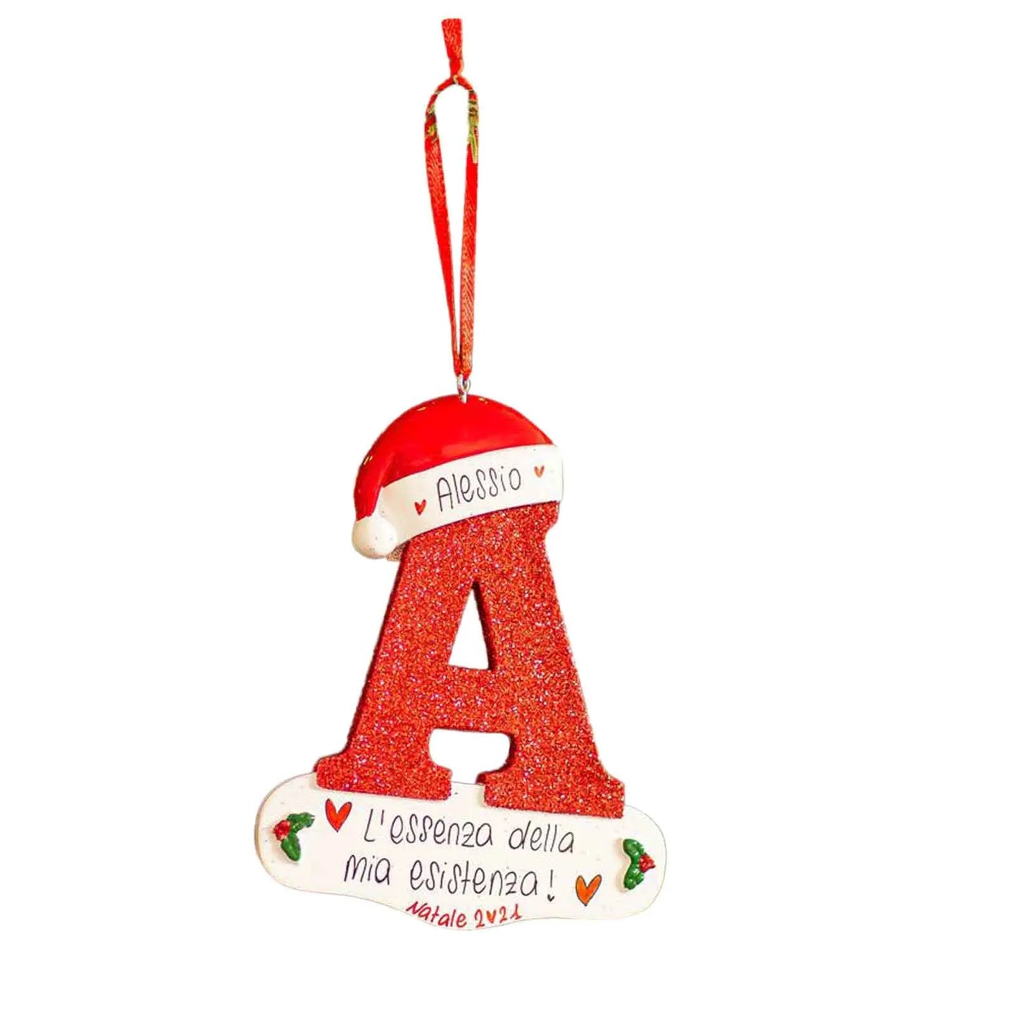 Christmas Tree Decoration Letter Pendant