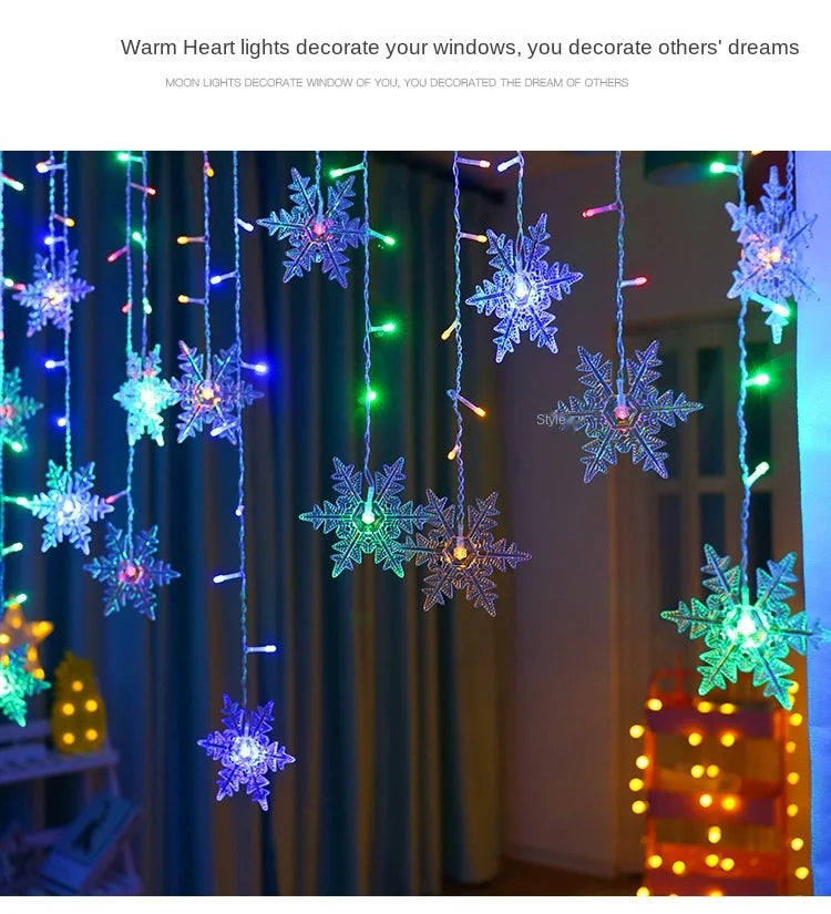 3.2M Christmas Snowflakes LED