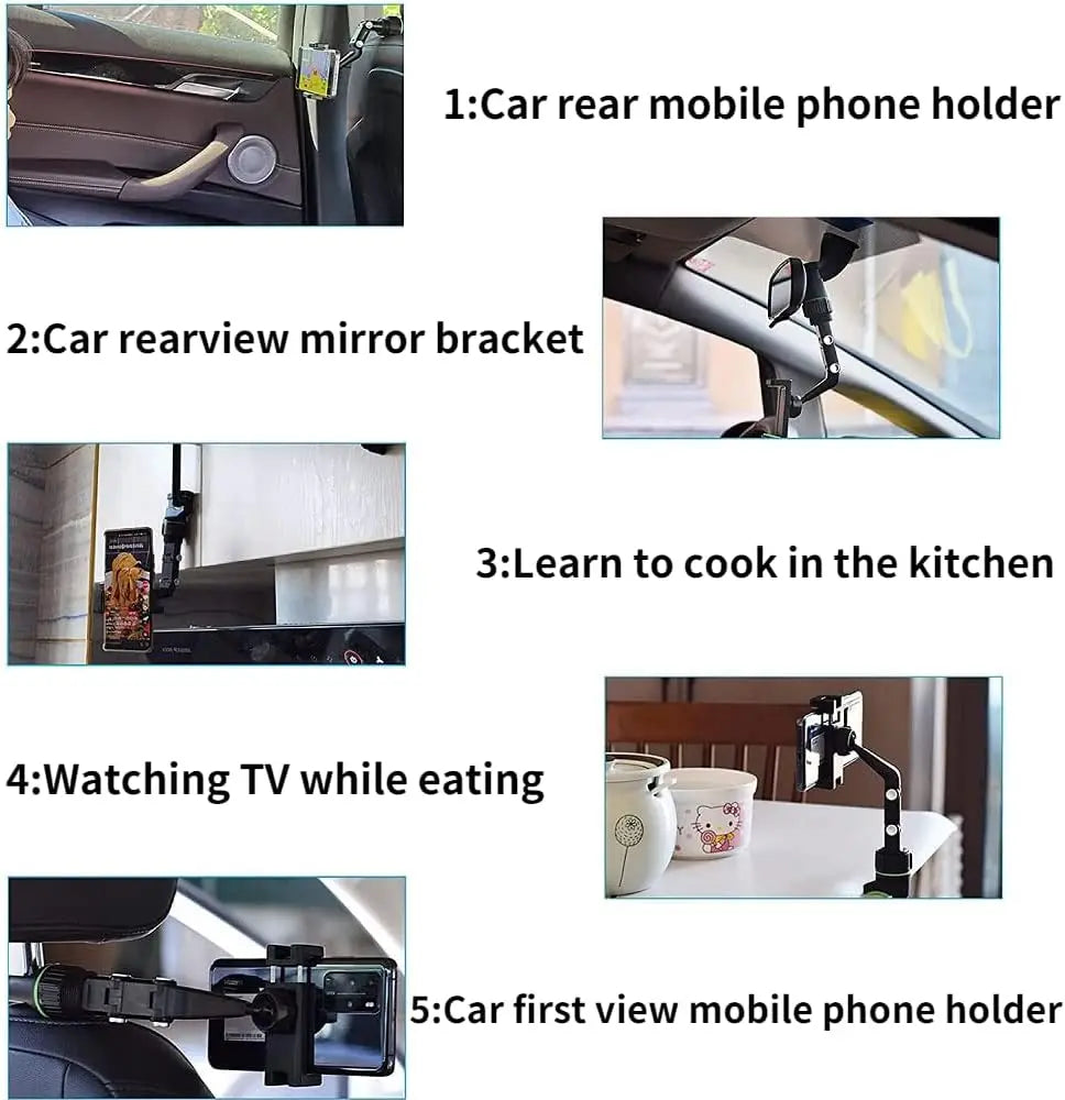 Rearview Mirror Phone Holder 360°