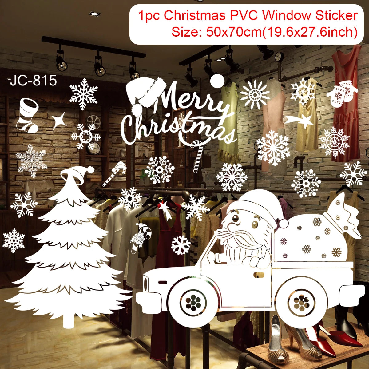 Christmas Window Sticker Merry Christmas