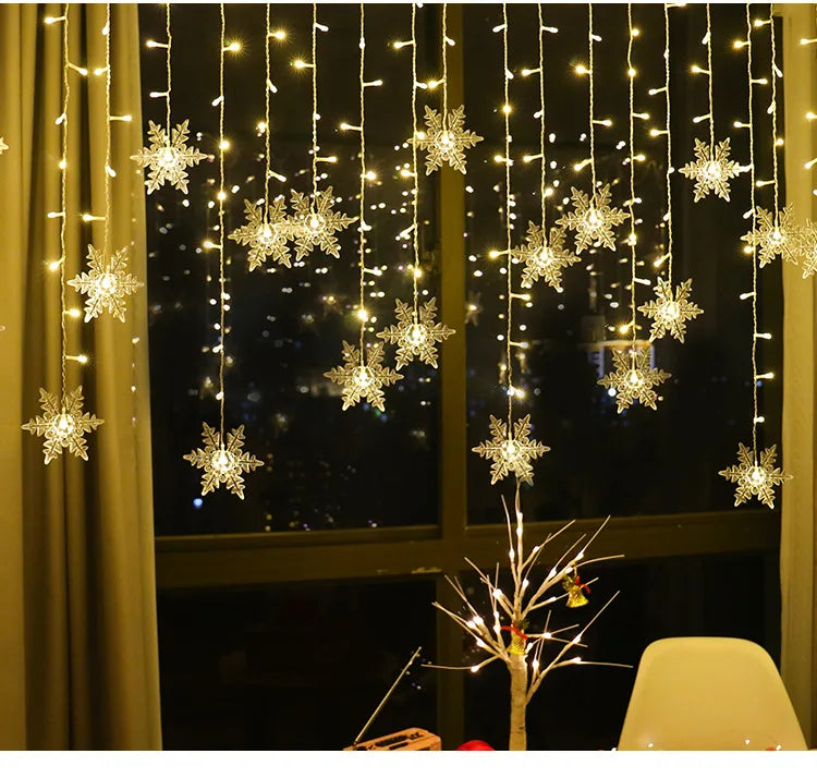 3.2M Christmas Snowflakes LED