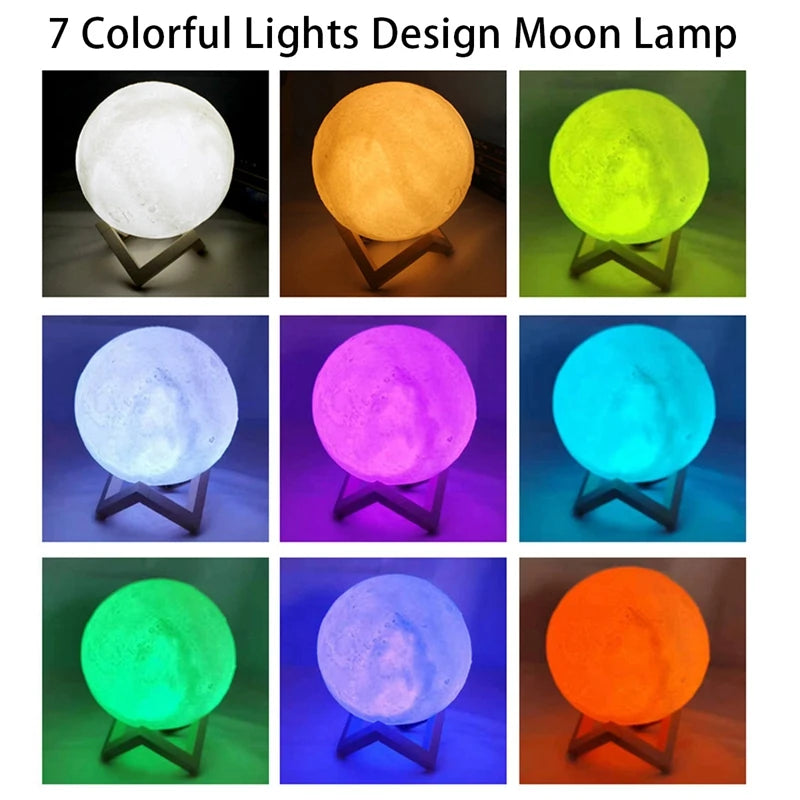 8cm Moon Lamp LED