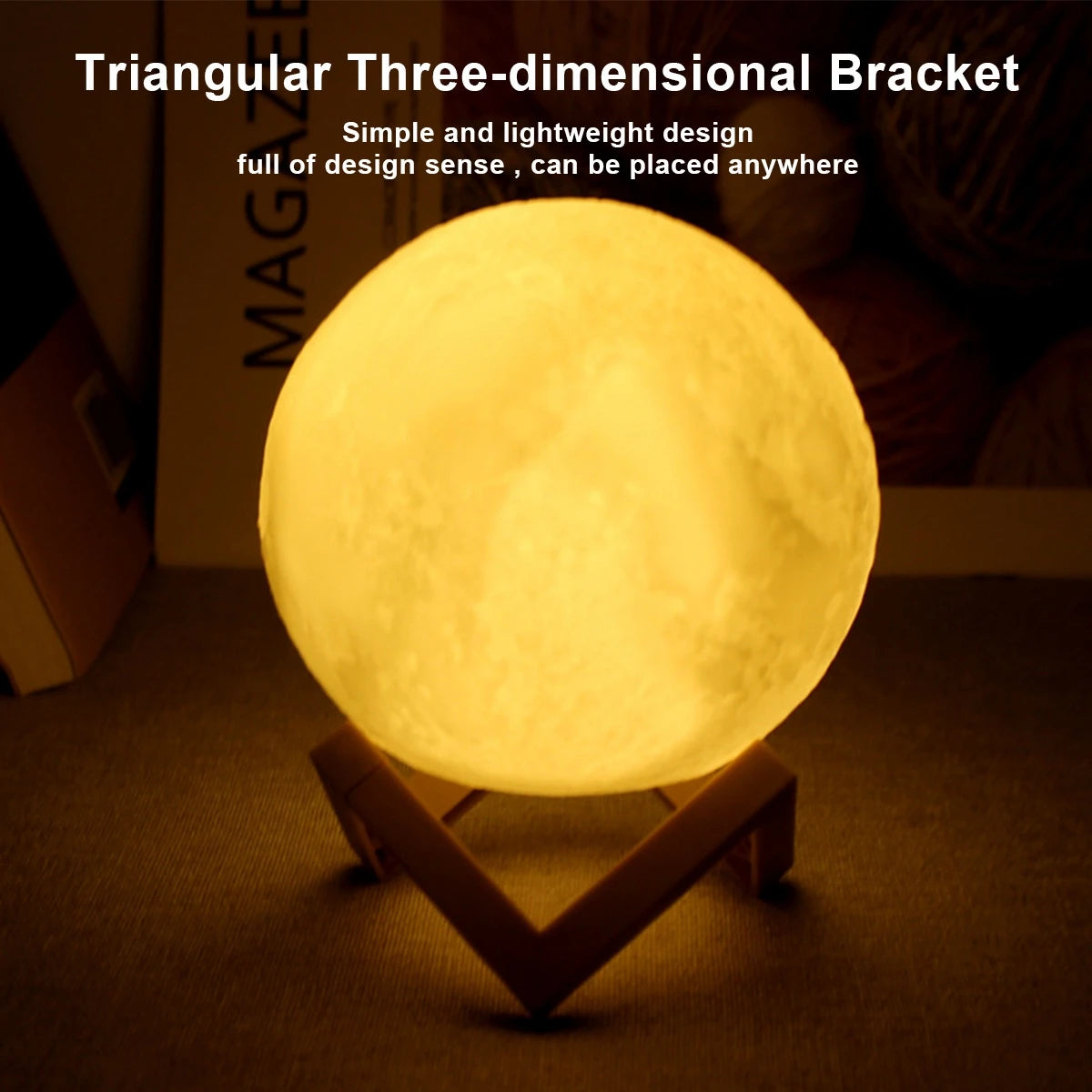 8cm Moon Lamp LED